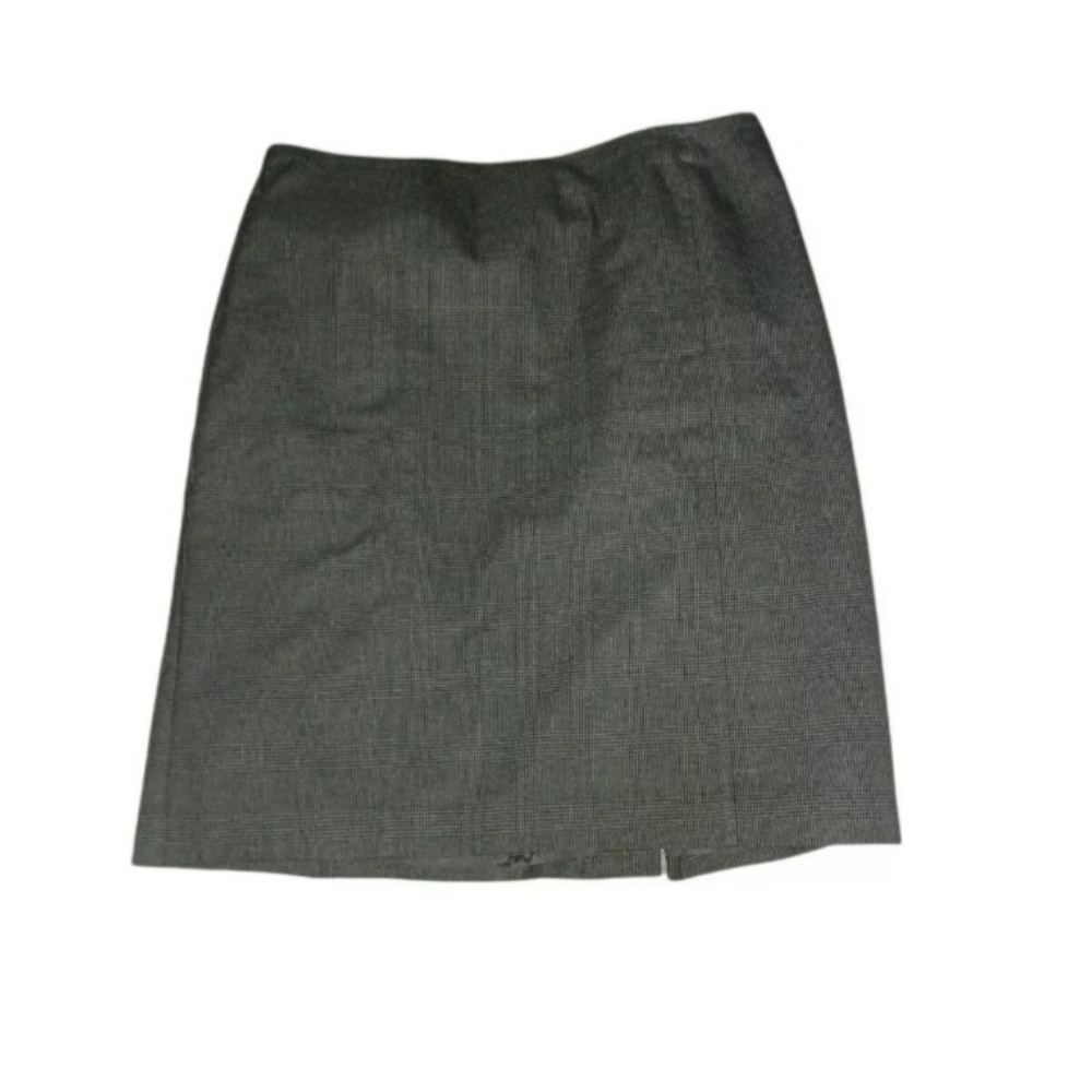 Laura Ashley 14 Skirt Midi Gray formal casual chic preppy sexy clothes